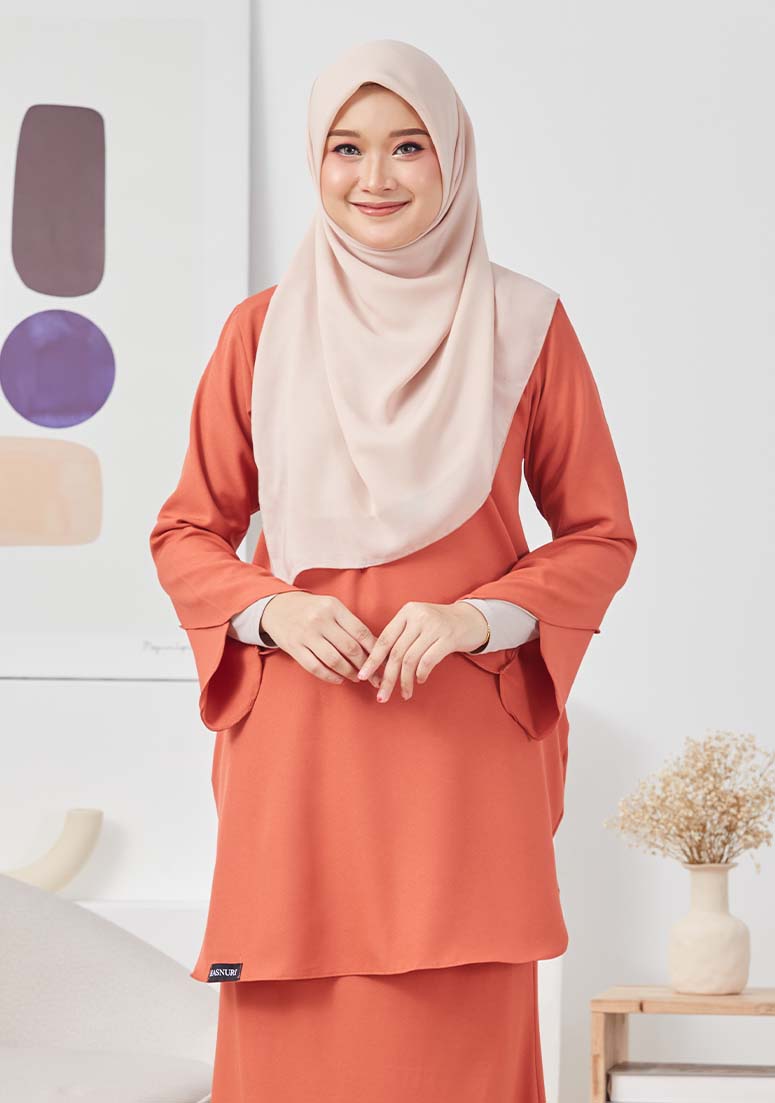 Kurung Mahirah - Dusty Orange