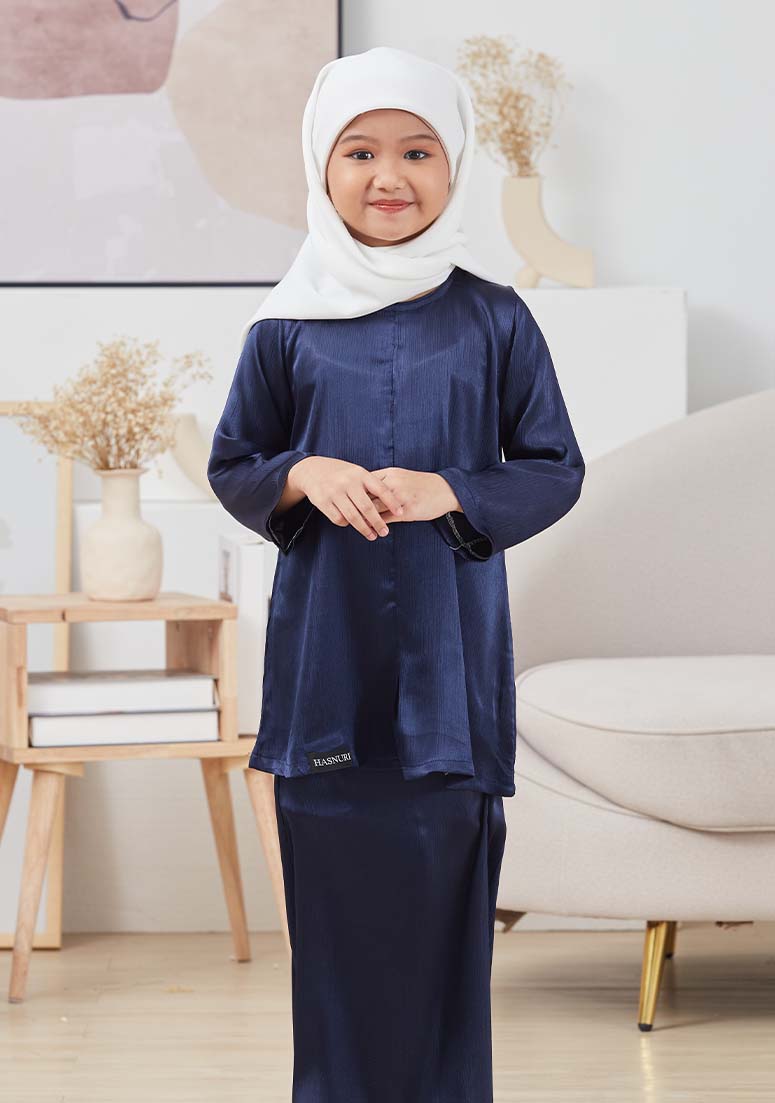 Kurung Malihah Kids - Navy Blue