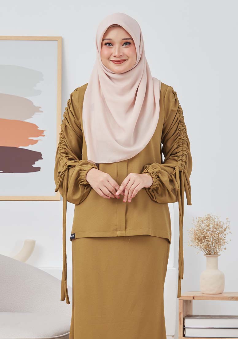 Kurung Marissa - Moss Yellow