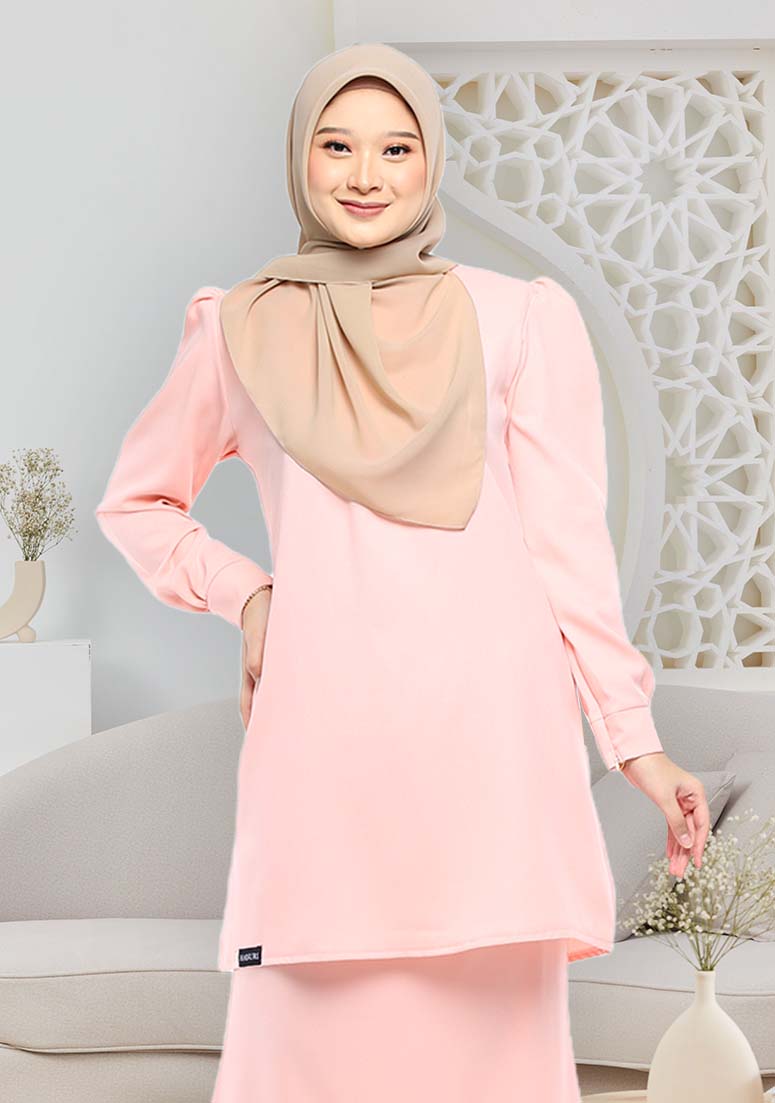 Kurung Sheela - Light Peach