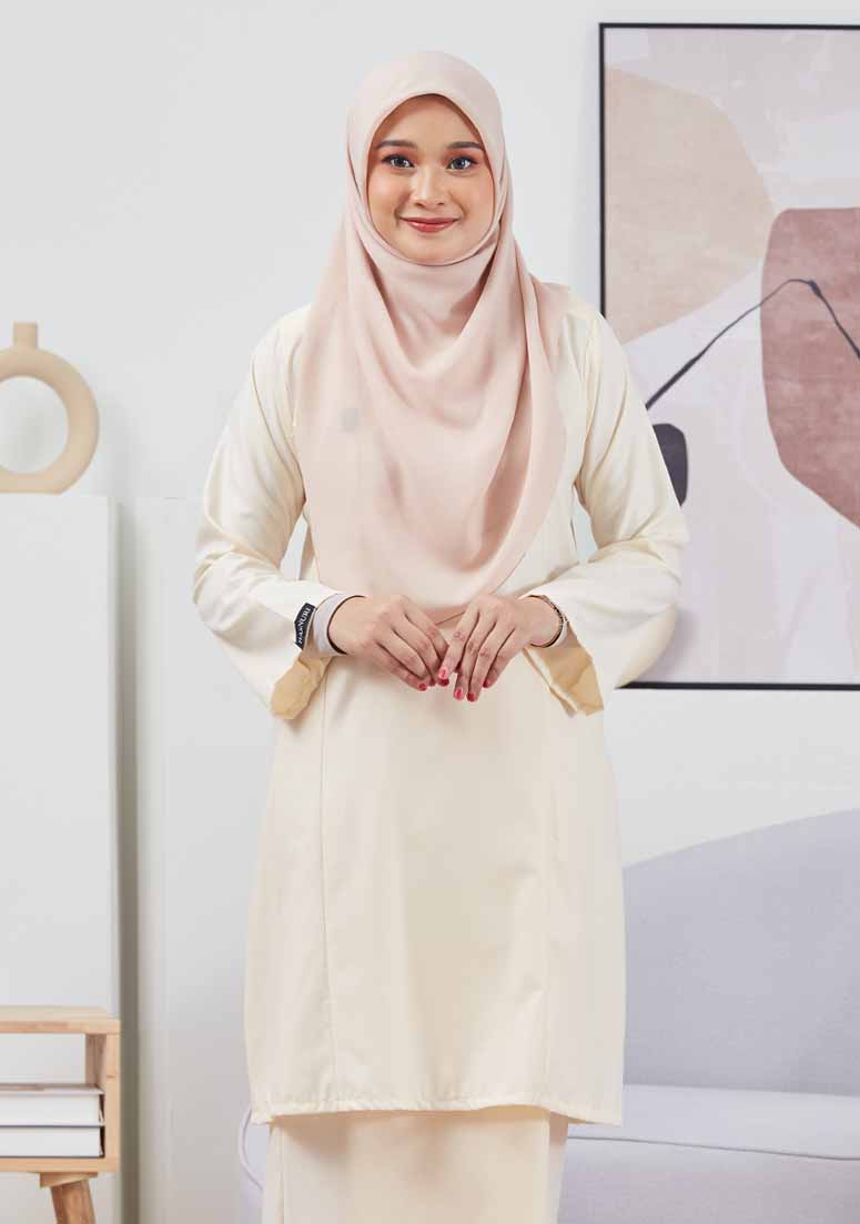 Kurung Zahara - Soft Yellow