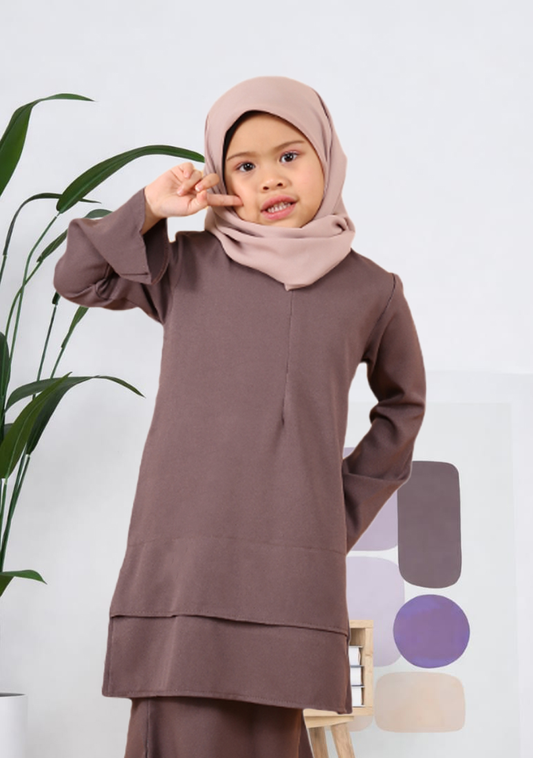 Kurung Mini Bella Kids - Ash Brown
