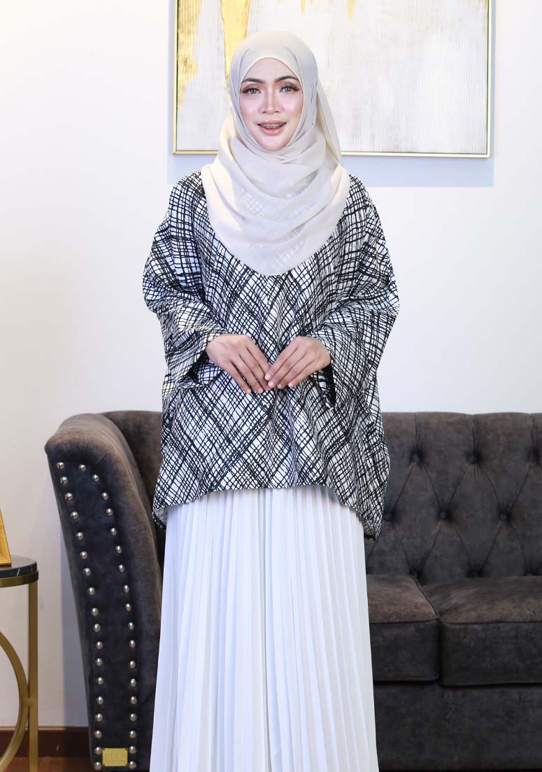 Blouse Sara V10 - Black White