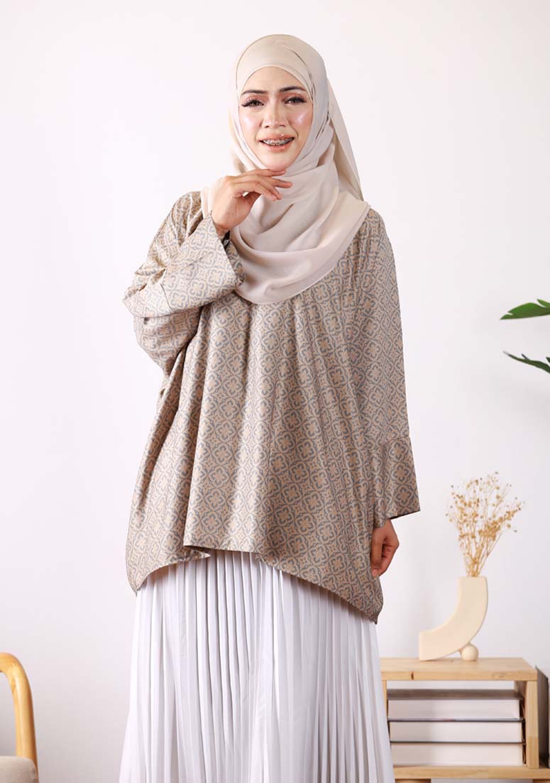Blouse Sara V4 - Blue Grey