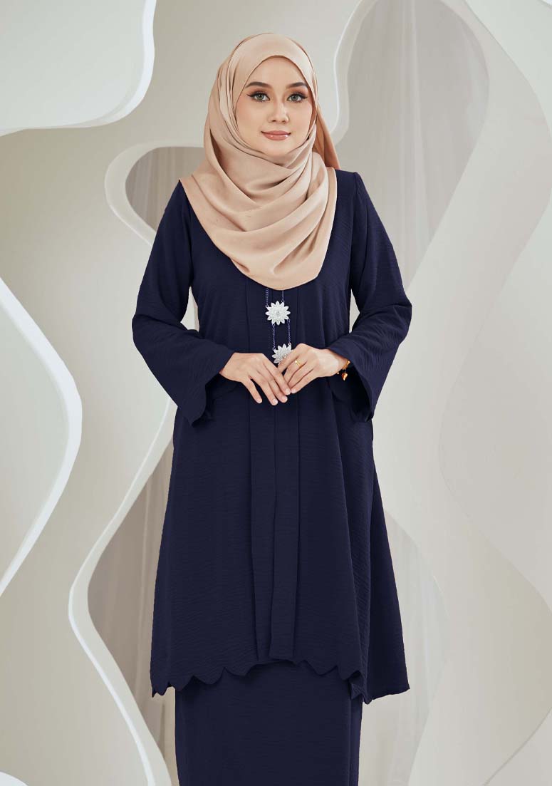 Kebaya Samihah - Navy Blue