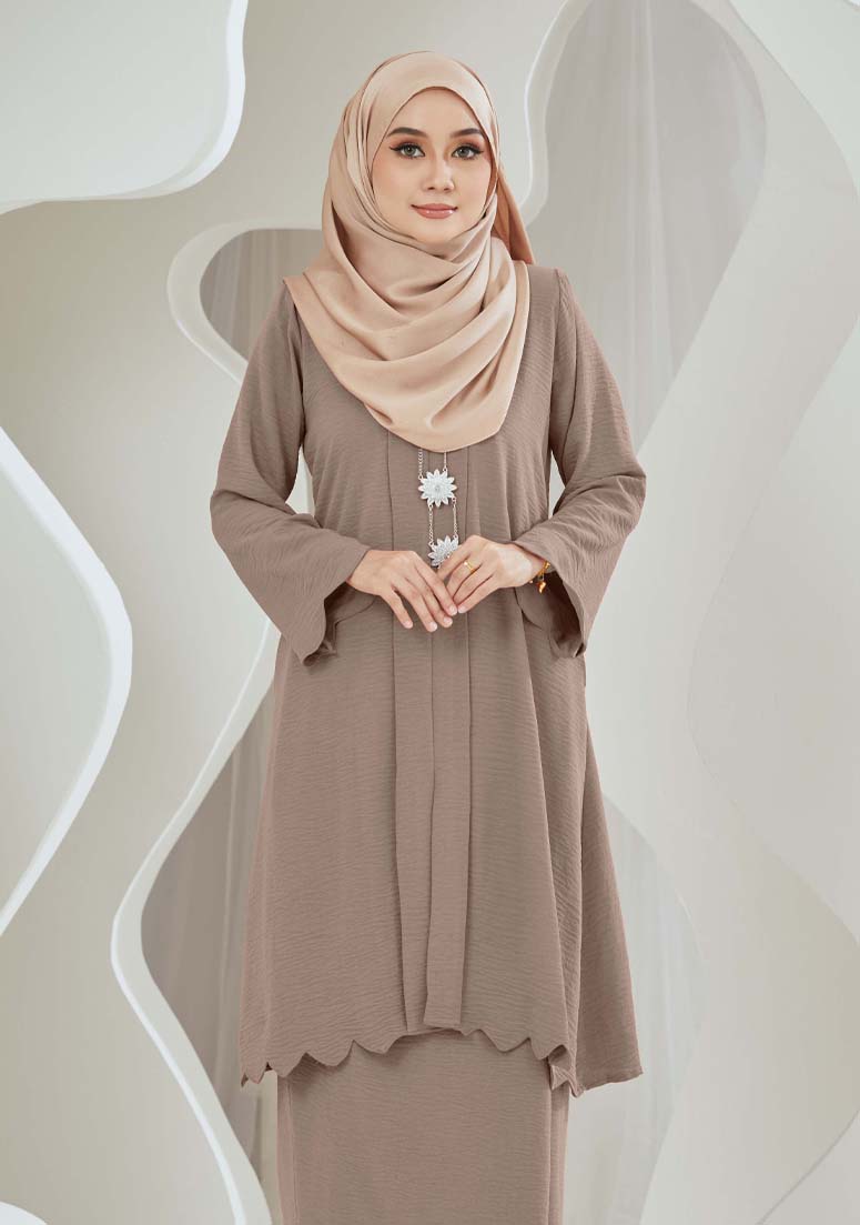 Kebaya Samihah - Stone Grey