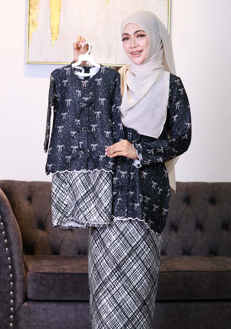 Kurung Dang Ara Kids 2.0 - Black White