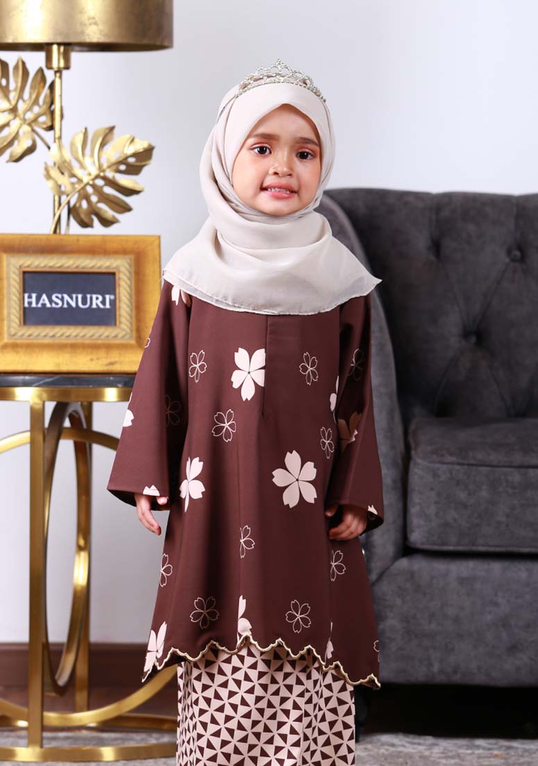 Kurung Dang Ayu Kids - Dark Choc