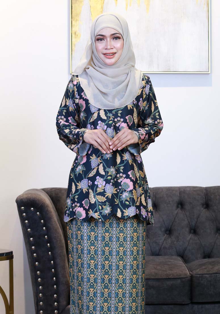 Kurung Dang Tiara Mini - Deep Green