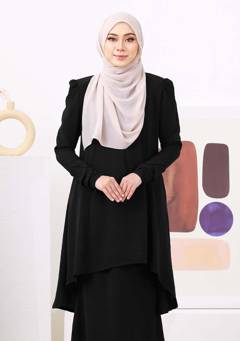 Kurung Lily Clara - Black