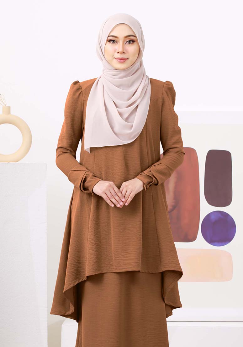 Kurung Lily Clara - Cinnamon
