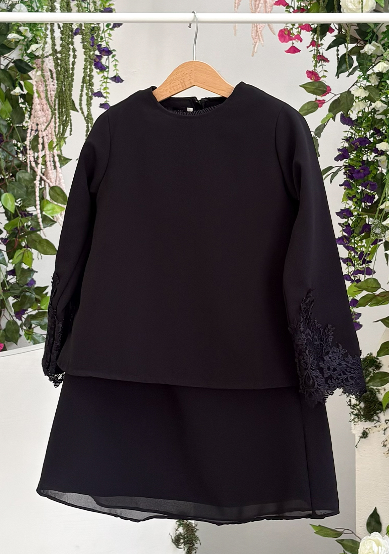 Kurung Princess Amora Kids - Black