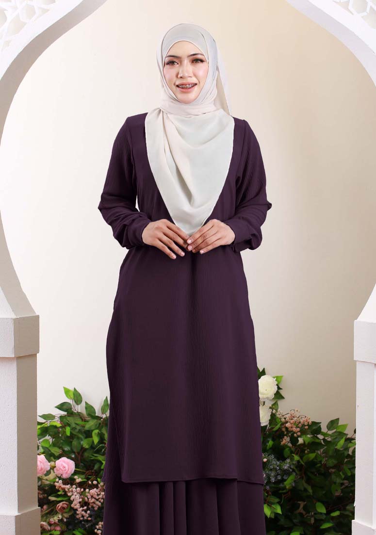 PO Kurung Princess Helena - Dark Purple