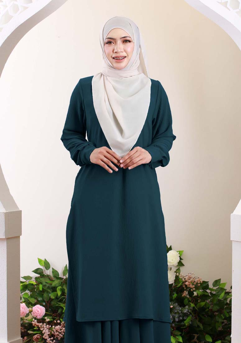 PO Kurung Princess Helena - Peacock Green