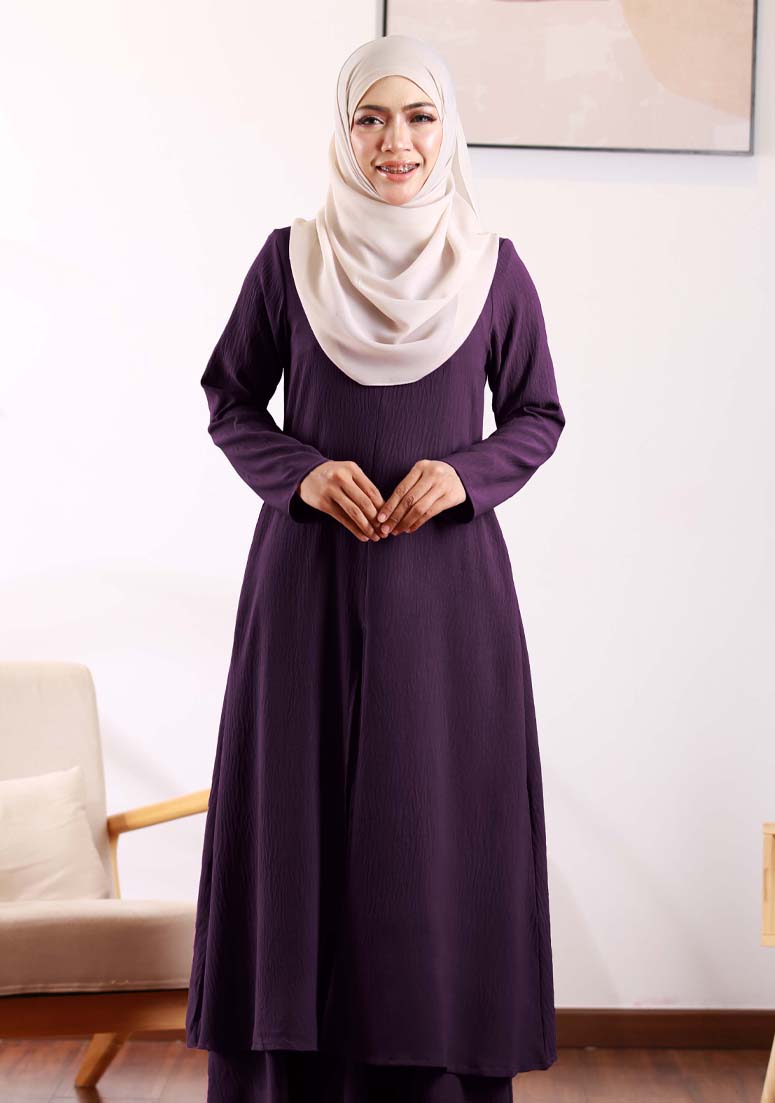 Kurung Princess Siti - Dark Purple
