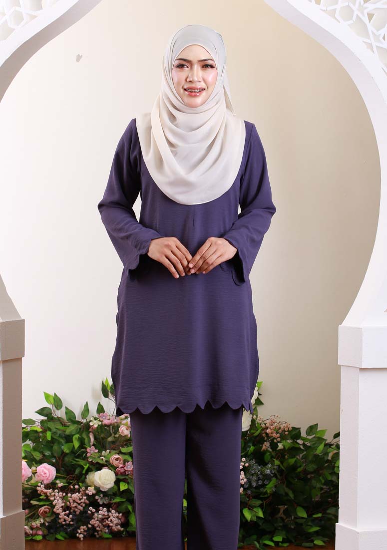 Suit Nur Scallop - Blueberry