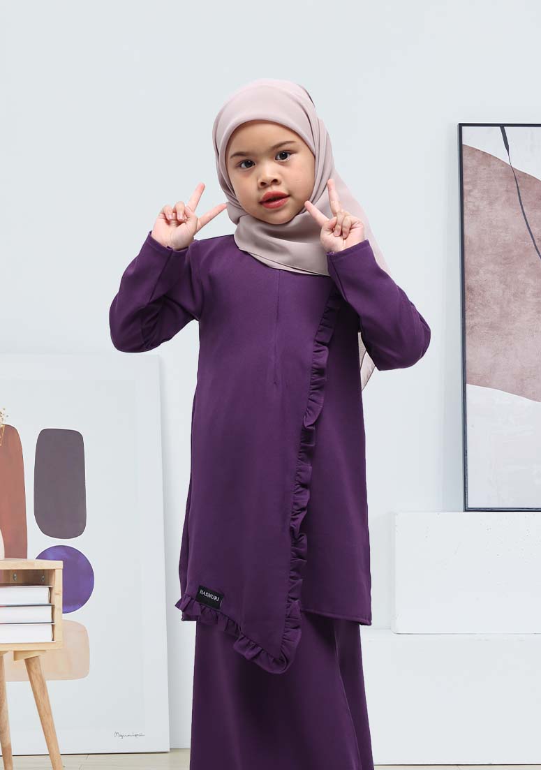 Kurung Areefa Kids - Mauve