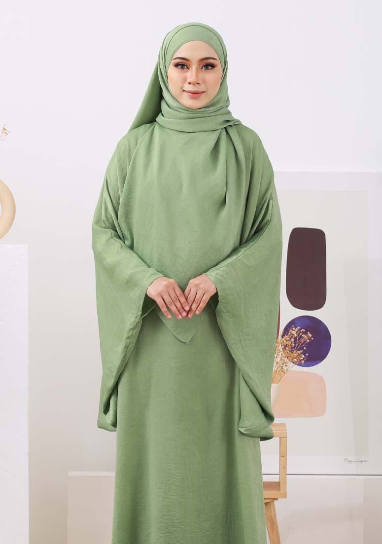 Abaya Ayraa - Lime Green