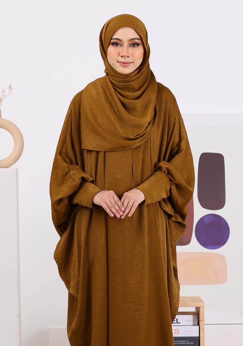 Abaya Wardina - Moss Yellow