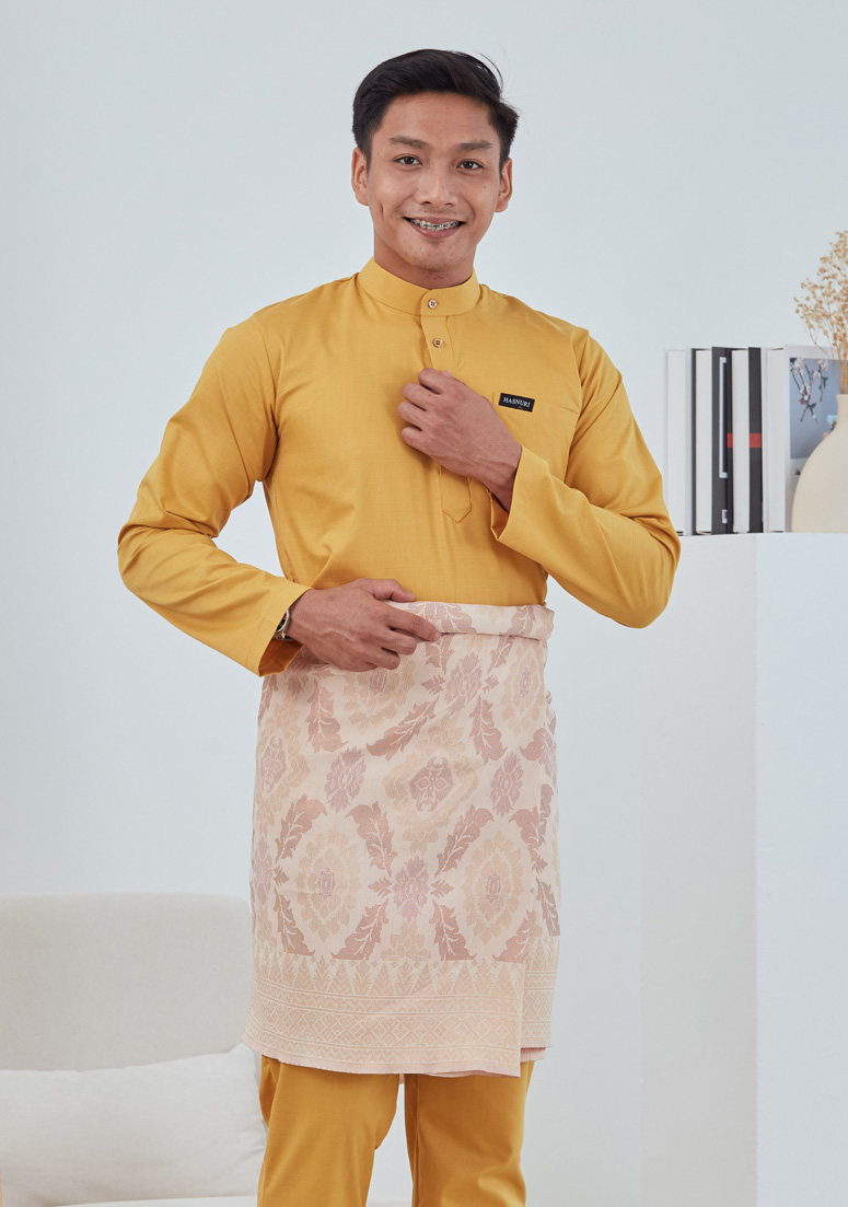 Baju Melayu Asyraf - Mustard