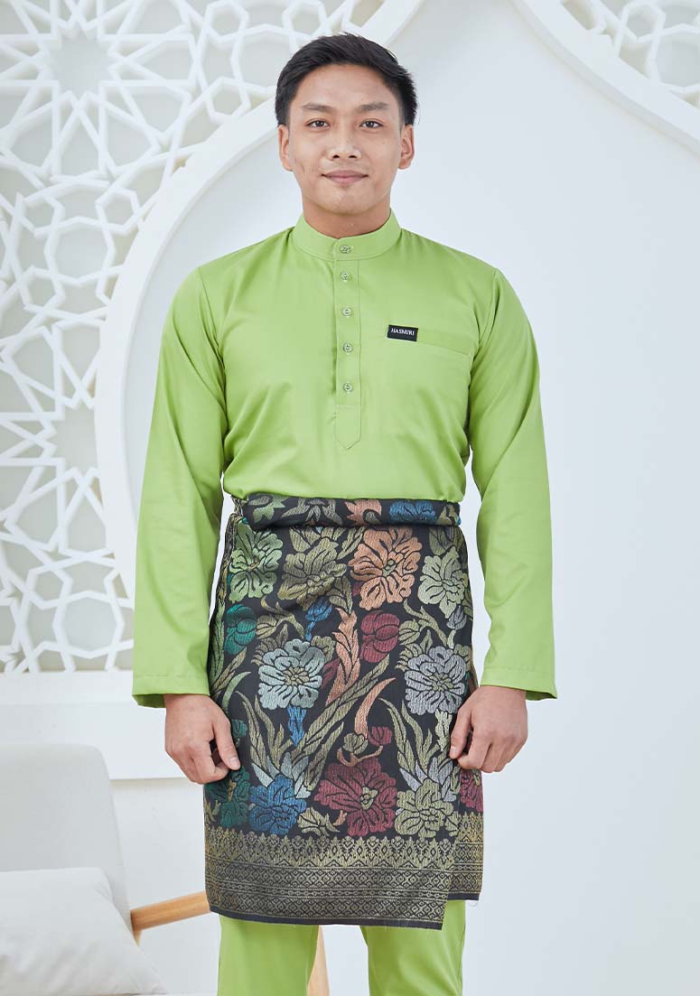 Baju Melayu Aziz - Lime Green