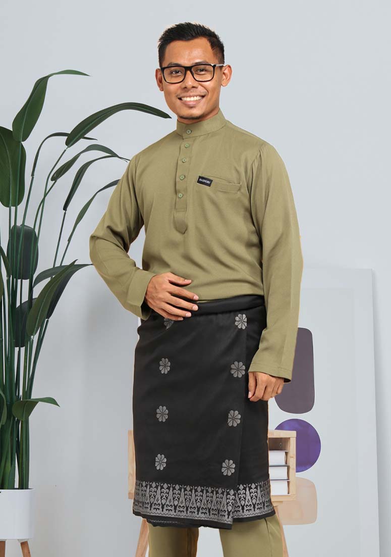 Baju Melayu Hasif - Olive Green