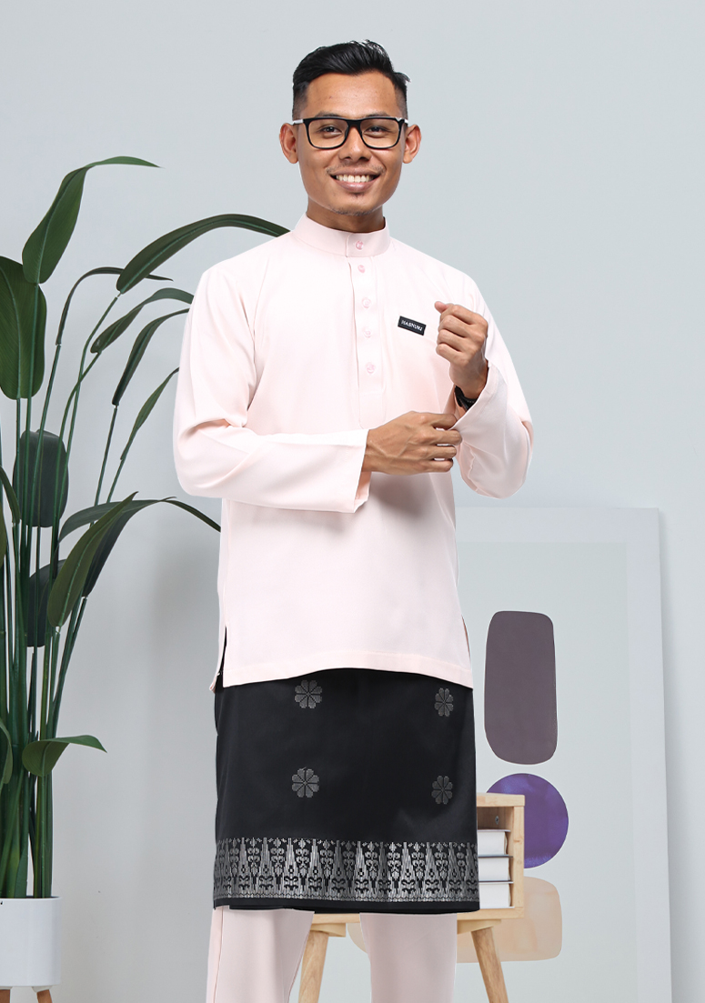 Baju Melayu Jebat - Baby Peach