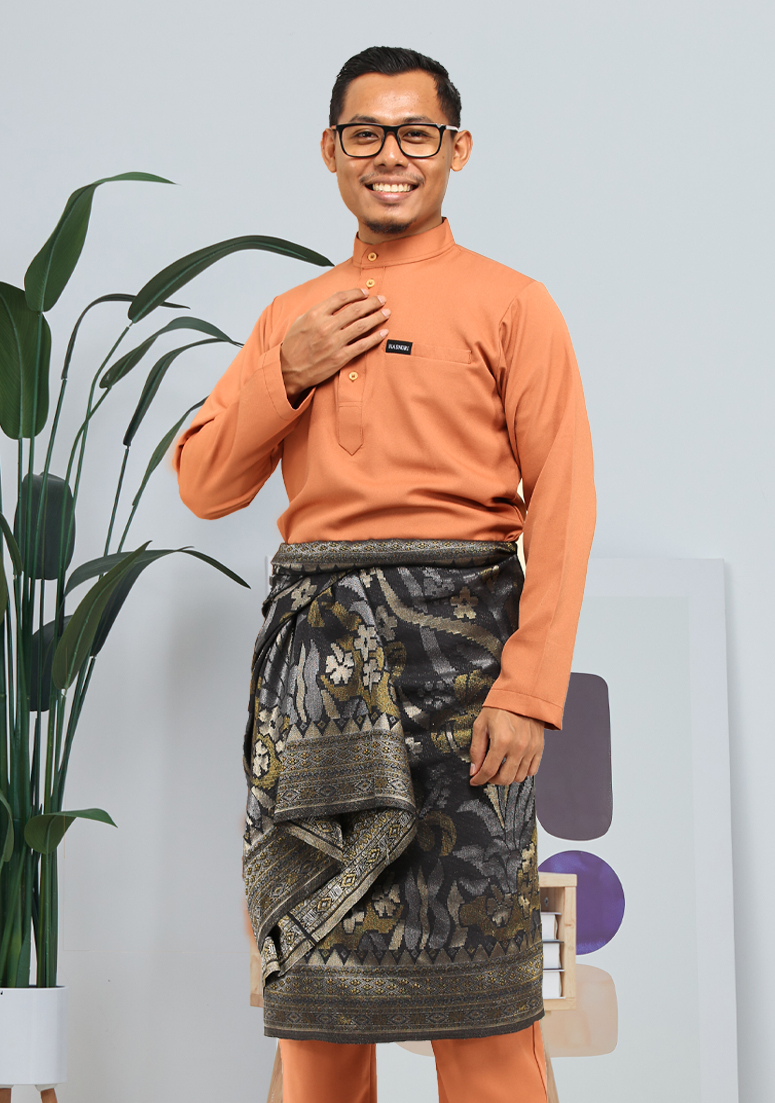 Baju Melayu Jebat - Golden Brown