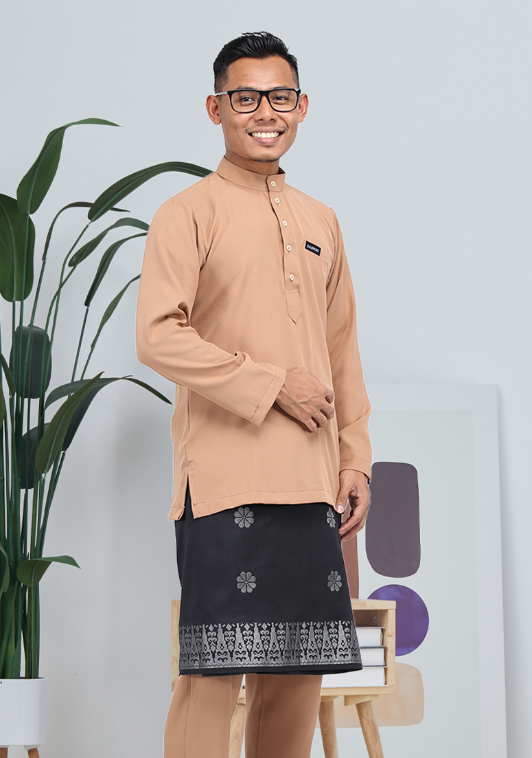 Baju Melayu Jebat - Soft Brown