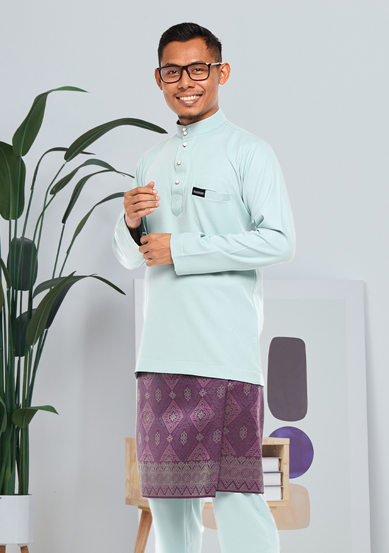 Baju Melayu Kashaf - Mint Green