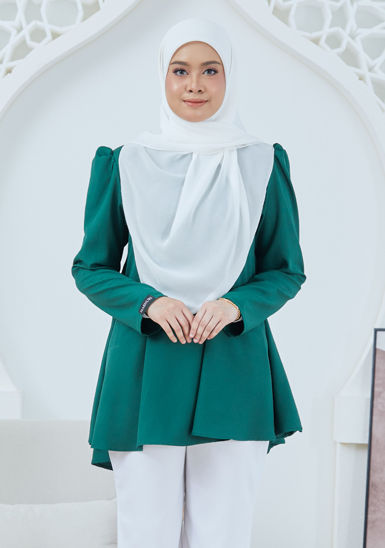 Blouse Daniya - Emerald Green