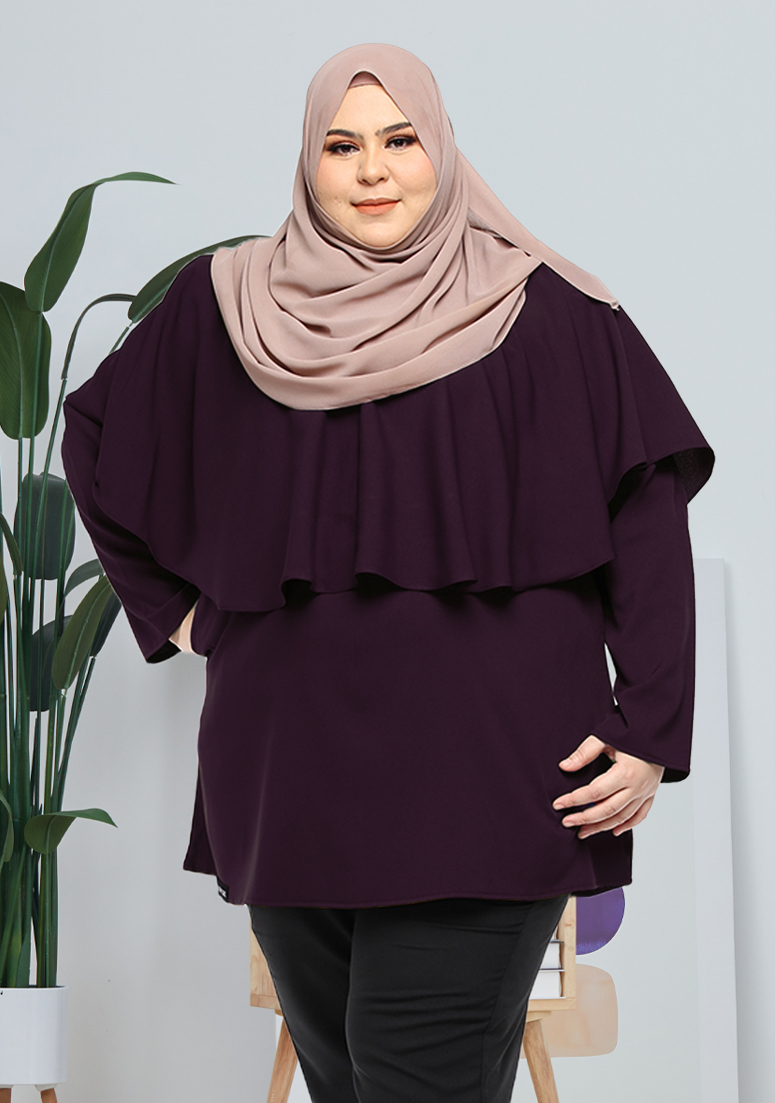 Blouse Lufya Plus Size - Dark Purple