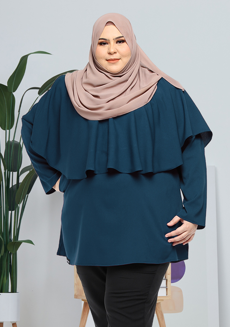 Blouse Lufya Plus Size - Teal