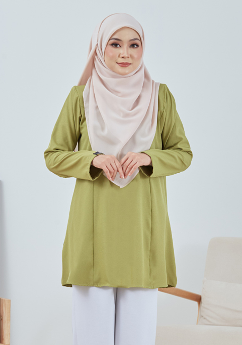 Blouse Mini Doll Labuh - Lime Green