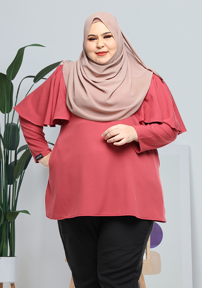 Blouse Yasmin Plus Size - Rosewood