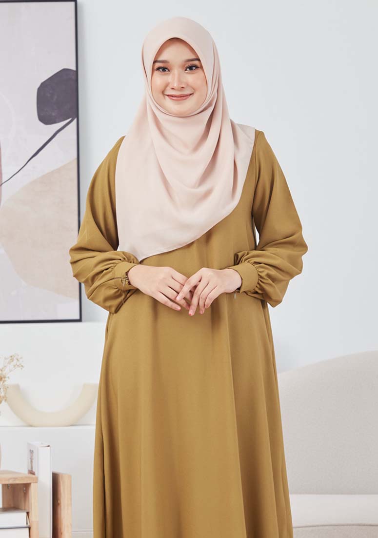 Dress Ammara - Moss Yellow