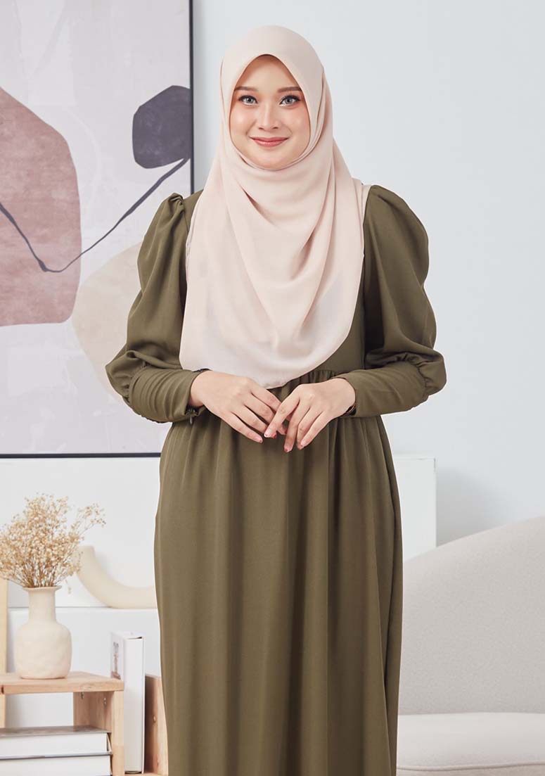 Dress Mushira - Olive Green