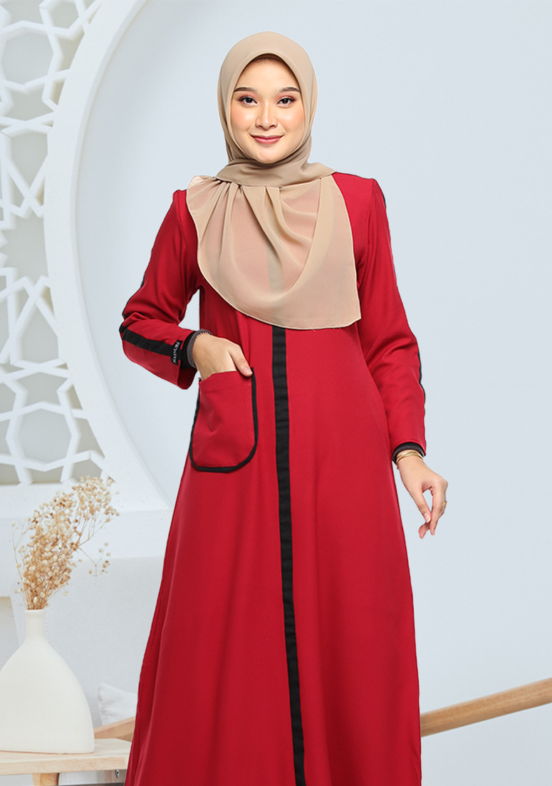 Jubah Aneem - Red