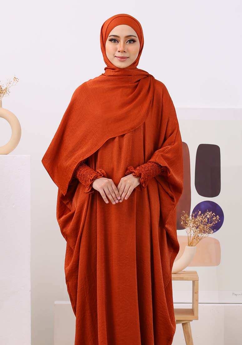 Jubah Aralyn - Burnt Orange