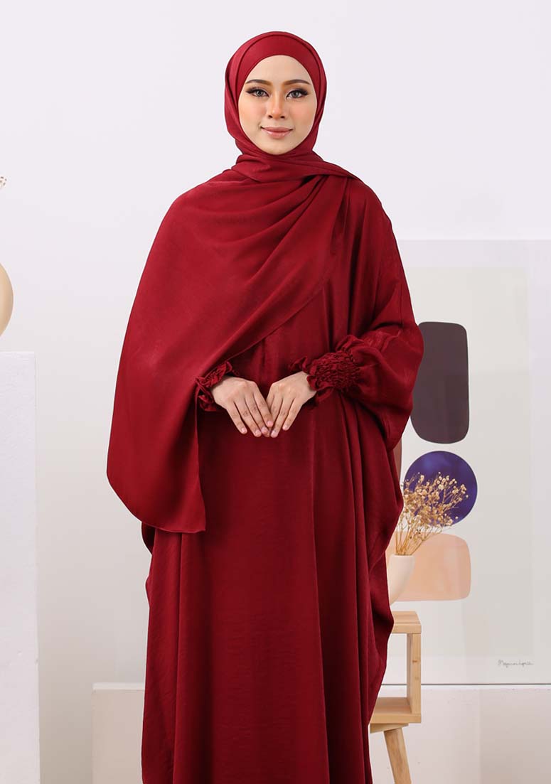 Jubah Aralyn - Maroon