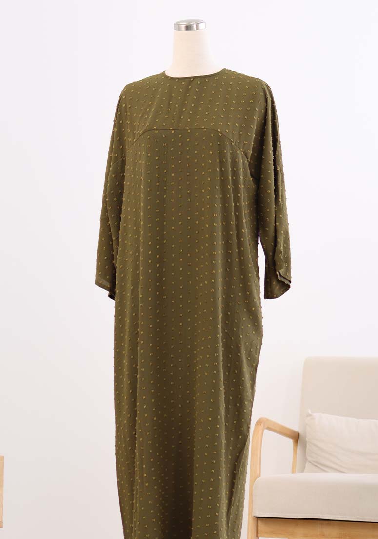 Jubah Diana - Olive Green