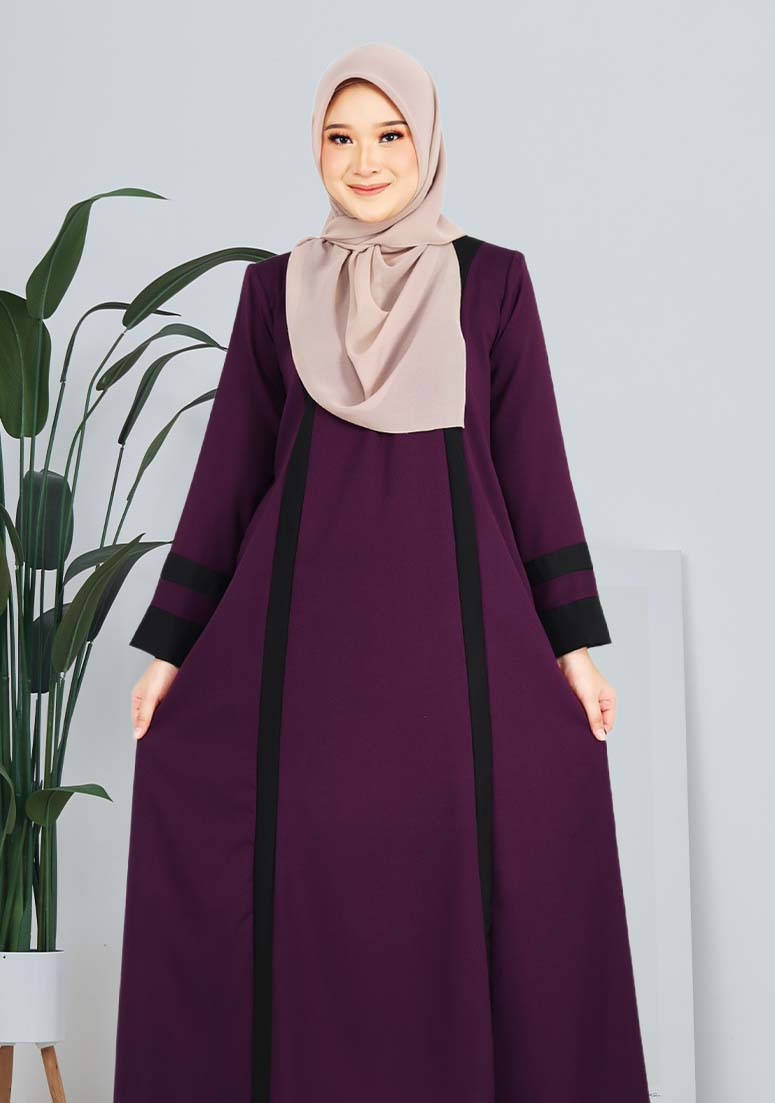 Jubah Hawa - Dark Purple