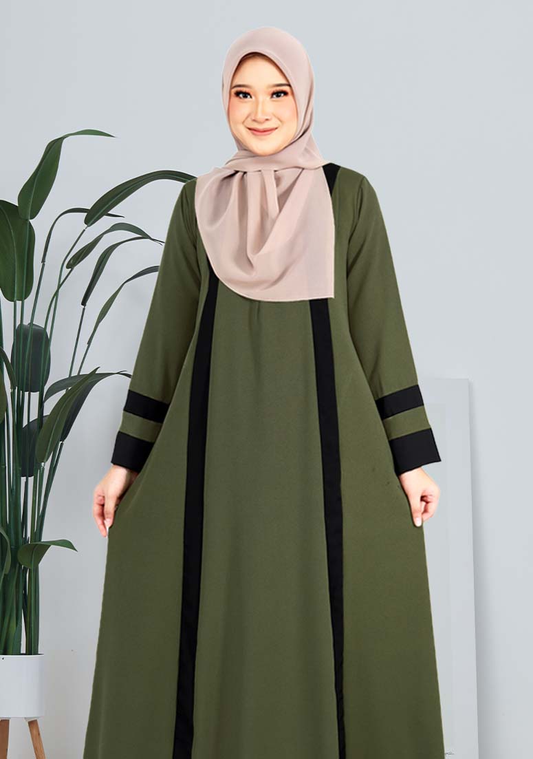 Jubah Hawa - Moss Green