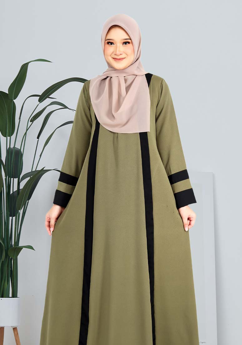 Jubah Hawa - Olive Green