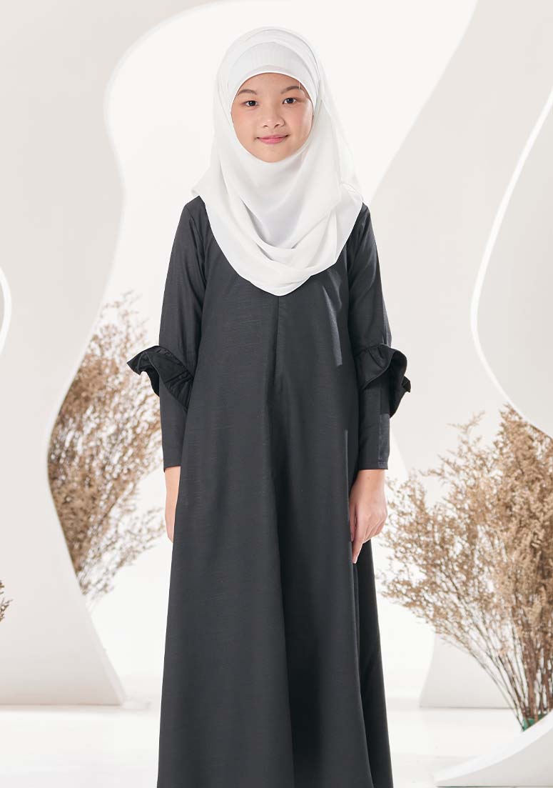 Jubah Jayyidah Kids - Black