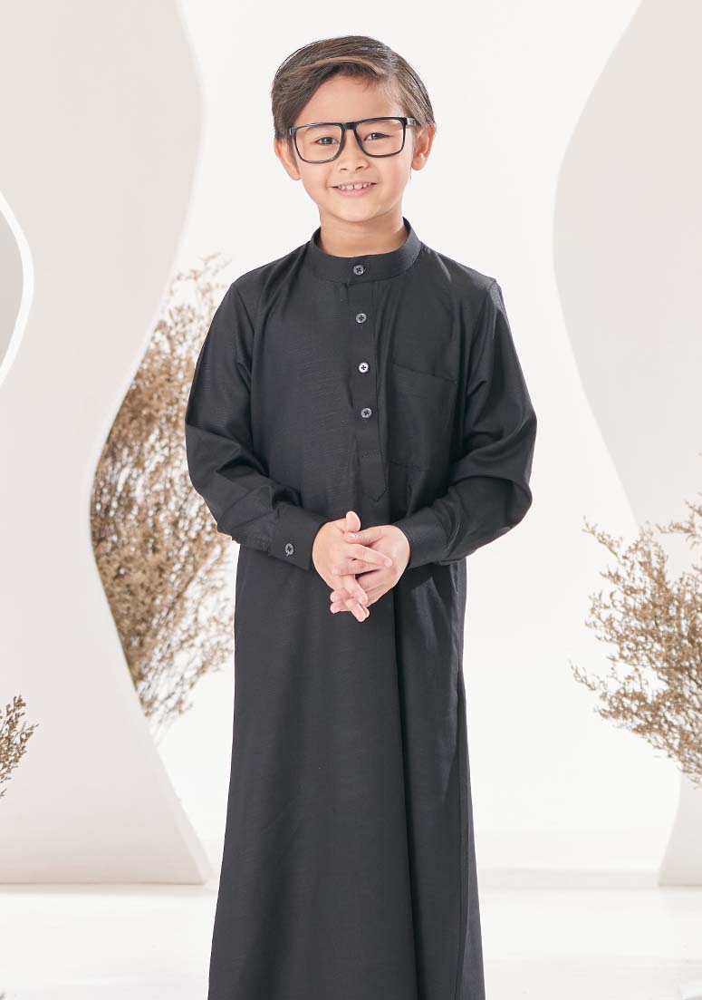 Jubah Jayyid Kids - Black