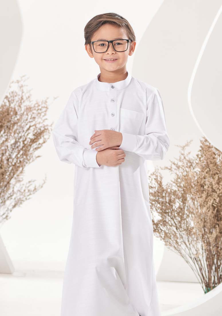 Jubah Jayyid Kids - White