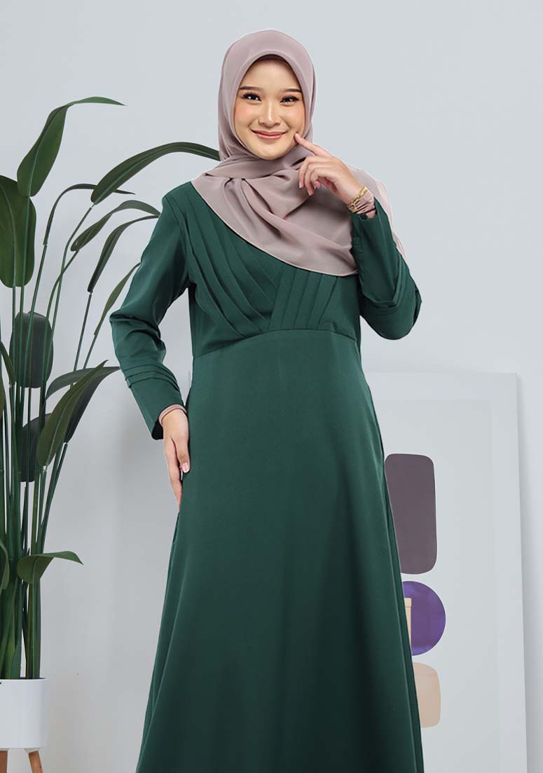 Jubah Zalikha - Emerald Green