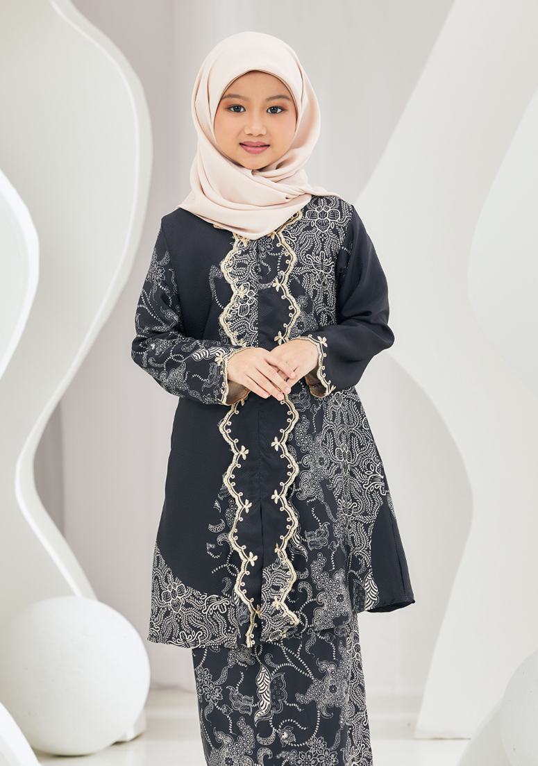 Kebaya Anggun Kids - Black