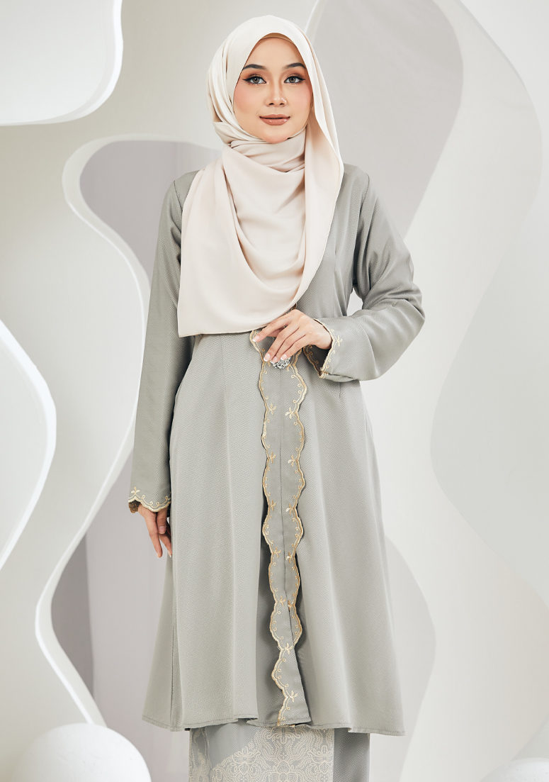 Kebaya Anggun - Light Grey